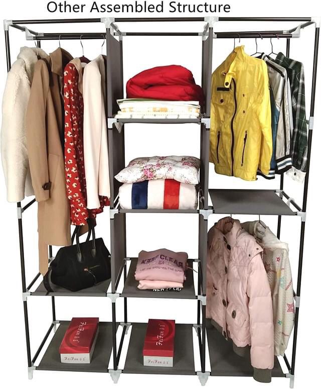 Portable Organizer Shelf Wardrobe Clothes
