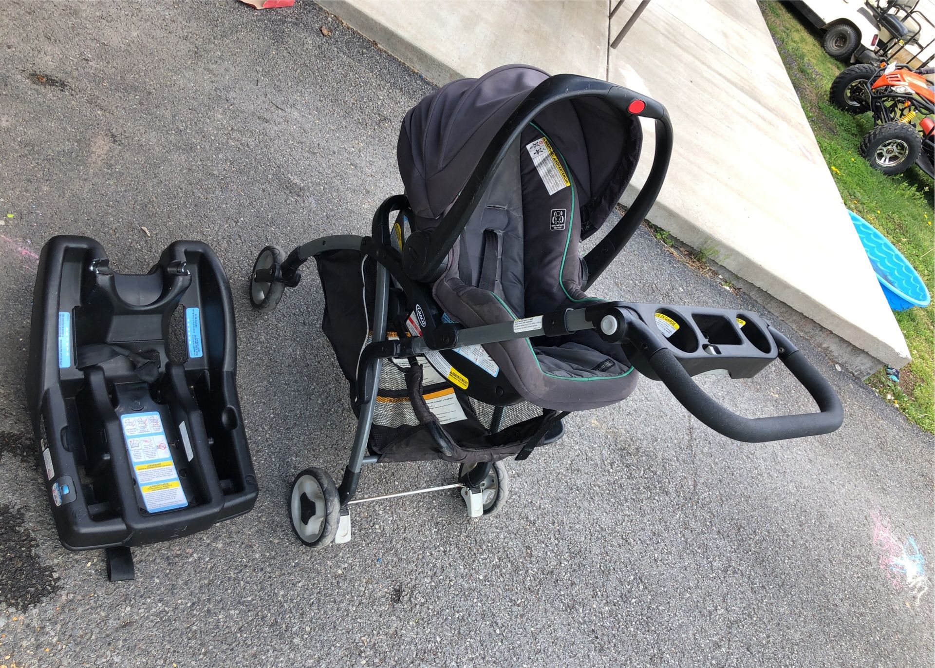 Car seat With Base And Click Connect Stroller