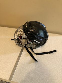 CCM RES 100 Ice Hockey Helmet Sz M Black Youth Thumbnail