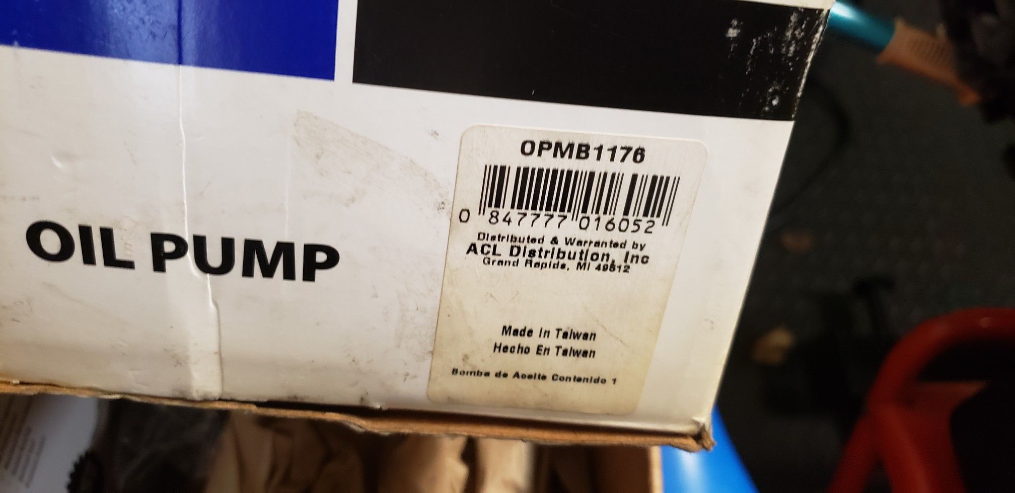New Evo 8 ACL oil pump