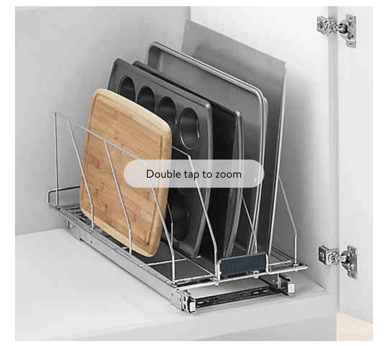 Bakeware cabinet organizer