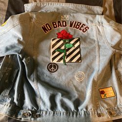 Costome Made By Me!! Size Small Jean Jacket  Thumbnail