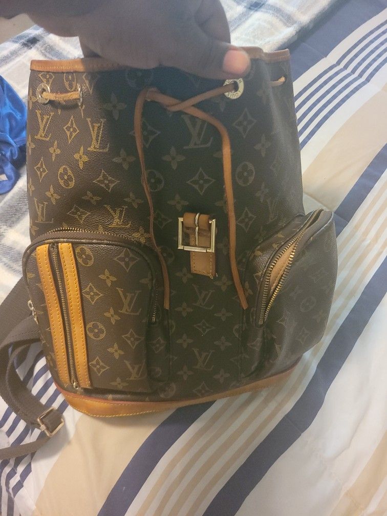 Louis Vuitton Bosphore Backpack Canvas Leather