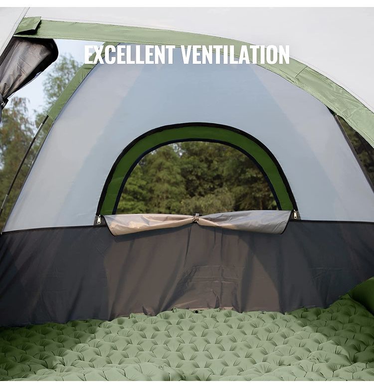 Ciays Camping Tent, Waterproof Family Tent with Removable Rainfly and Carry Bag, Lightweight Tent with Stakes for Camping, Traveling, Backpacking, Hik