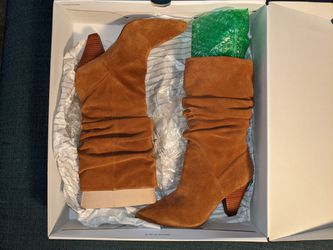 ALDO Cradolia Suede Slouch Boots Brown  Thumbnail