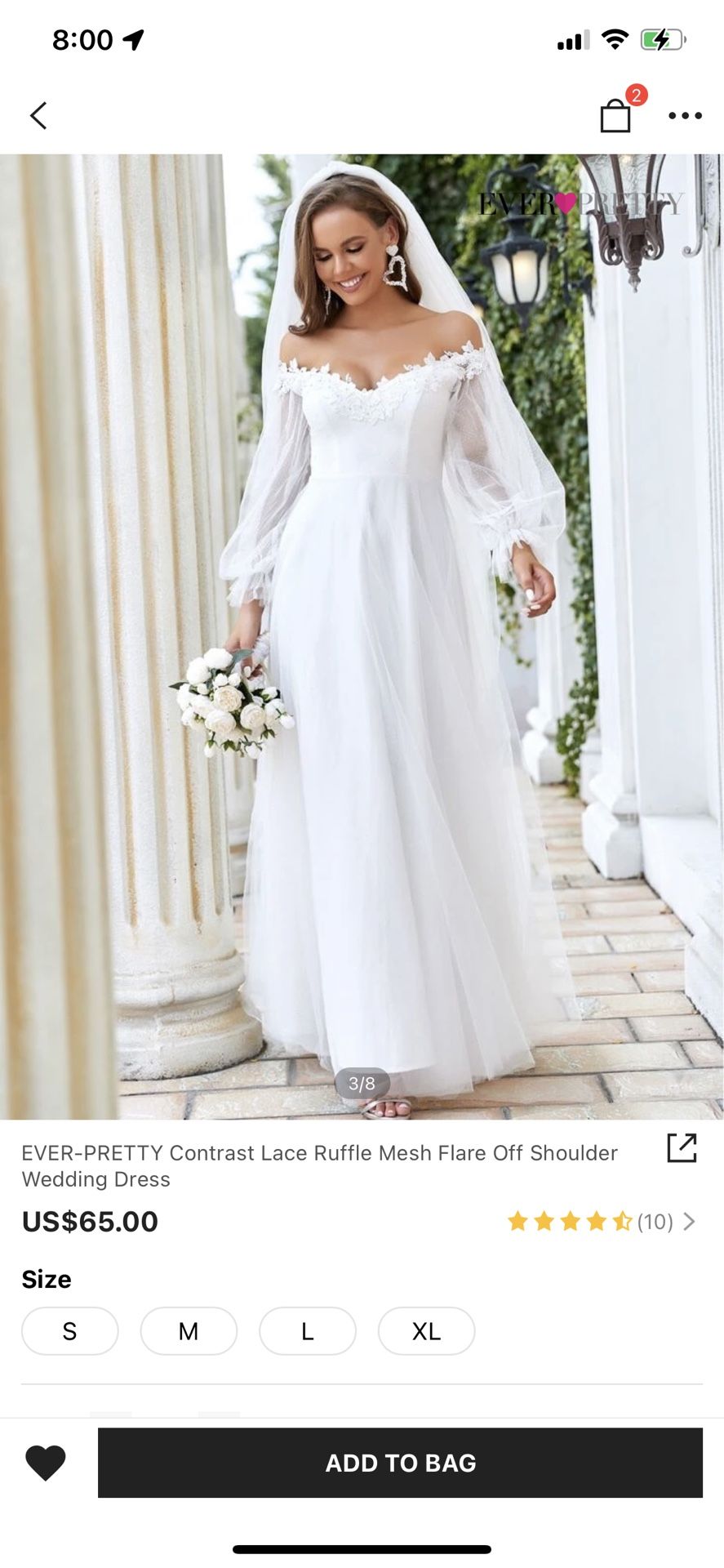 Wedding Dress And Belt