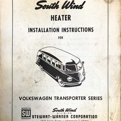 South Wind Heater Installation Instructions  - Volkswagen /VW Thumbnail