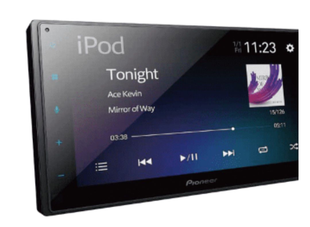 Pioneer DMH-130BT In-Dash Digital Media Receiver with 6.8 inch Touchscreen and Bluetooth