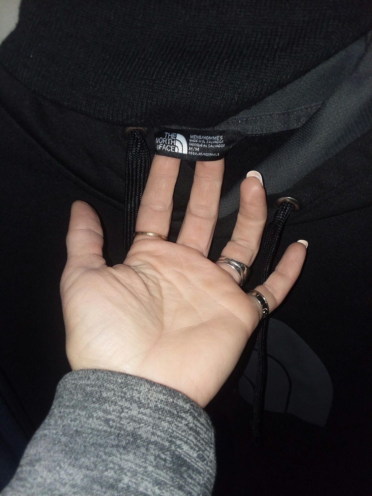 North face hoodies with hats size med