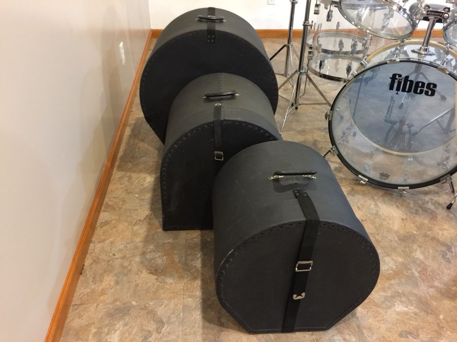 Fibes Double Forte Clear Cristalite Drum Set for Sale in Parma Heights