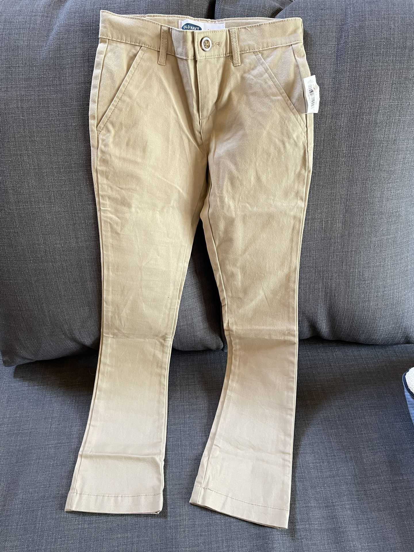 Brand new Girls Old Navy khaki boot cut uniform pants size 10 slim