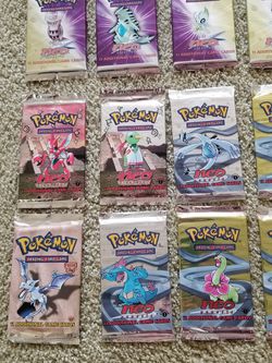 Huge Vintage Pokemon Booster Pack Lot Neo Genesis 1st edition Discovery Destiny Thumbnail