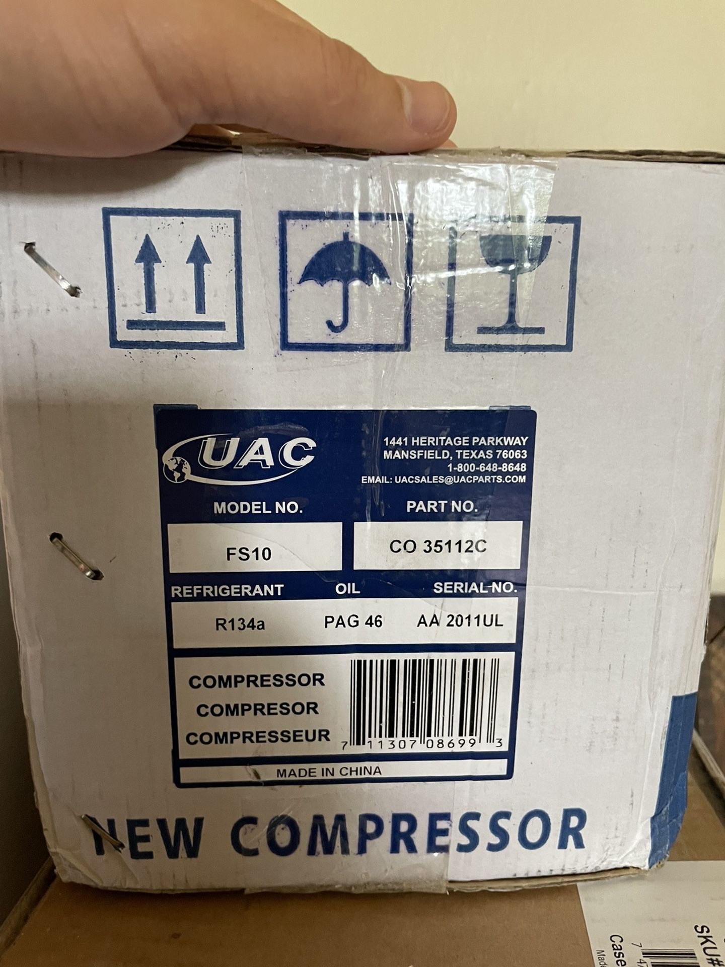 UAC A/C Compressor For Ford 6.0L - Open box New