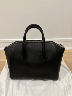 Givenchy Medium Antigona Black Sugar Leather Satchel Purse - New + Receipt Thumbnail