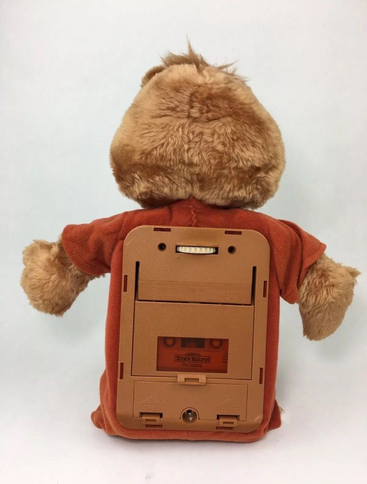 Vintage Retired 1984-1985 TEDDY RUXPIN Talking Toy Bear With Tape (The Airship) Works DS USA Sound Works