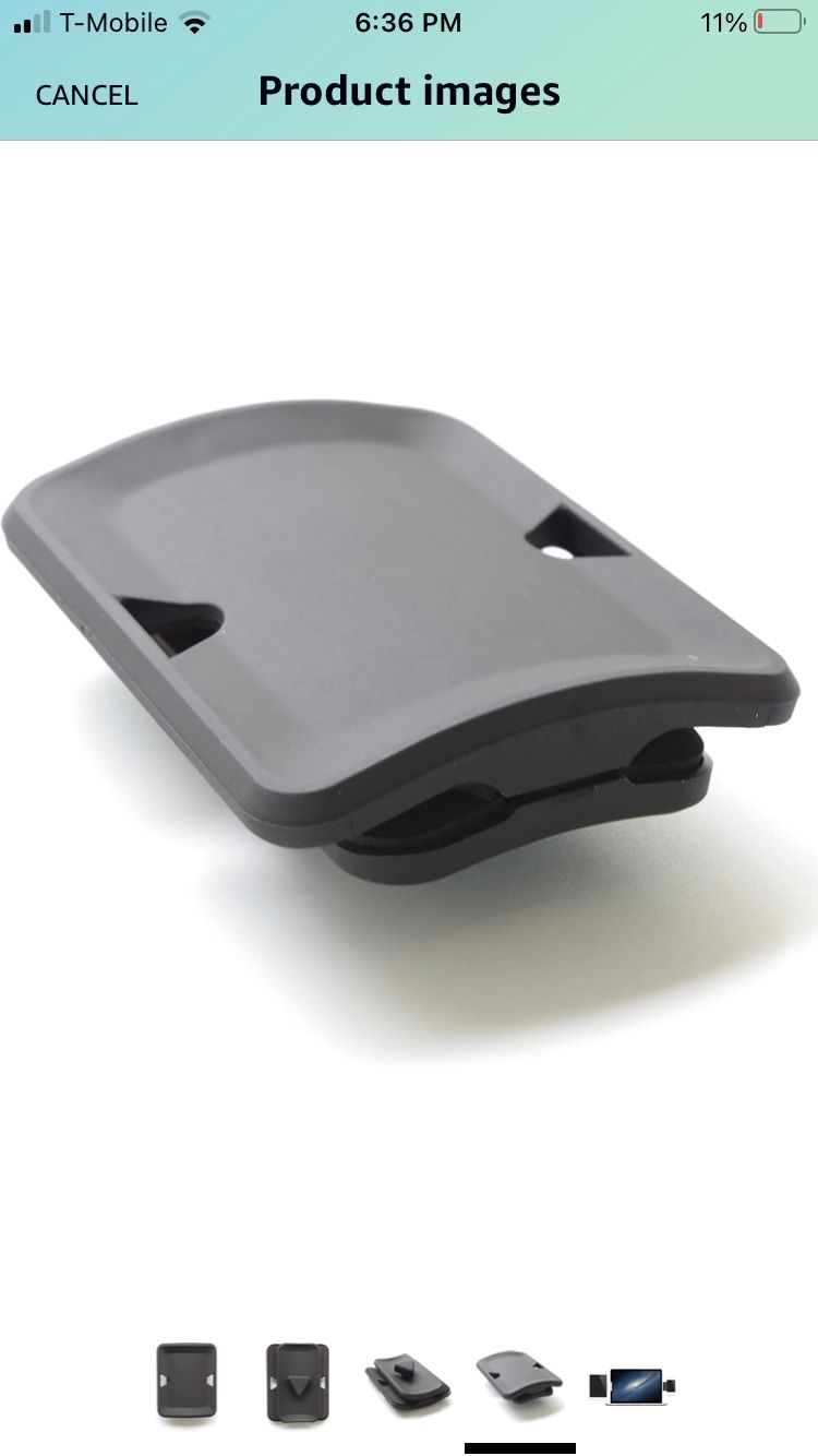 Xcivi Side Mount Clip - Mount Your Phone or Tablet to Your Laptop or Monitor - Dual or Triple Display Bracket Connects Tablet/Smartphone (Black)