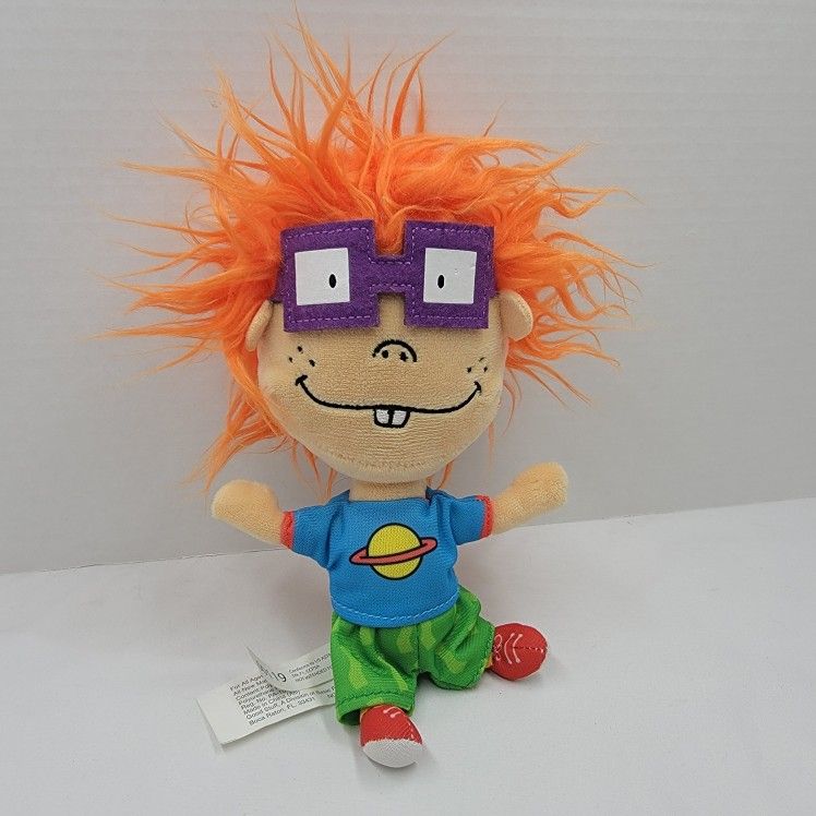 8" 2019 Rugrats Nickelodeon Chuckie Finster Doll Plush Stuffed Toy Animal Show
