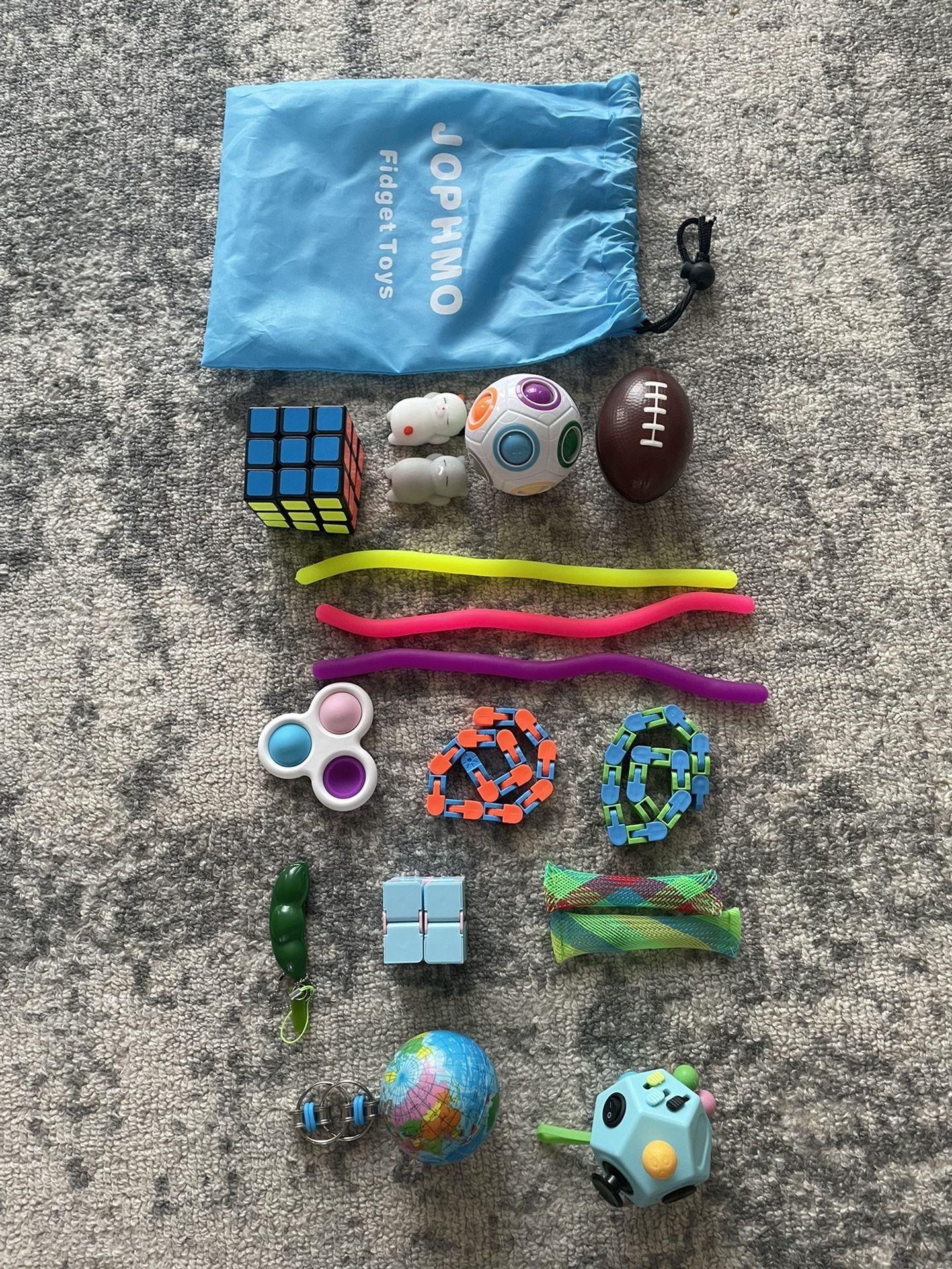 18 Pc Fidget Pack and Bag