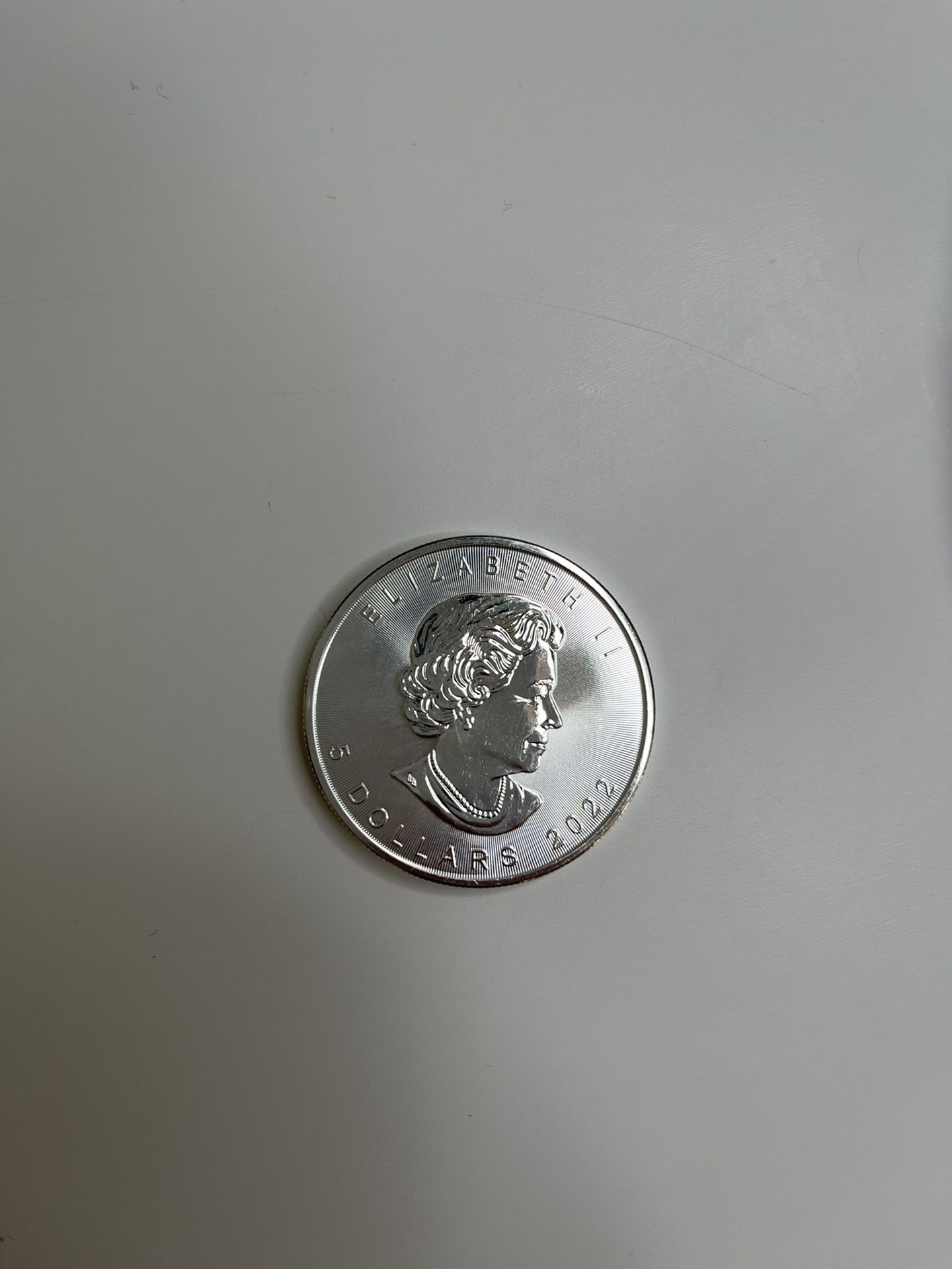 2022 1 oz Canadian Silver Maple Leaf Round