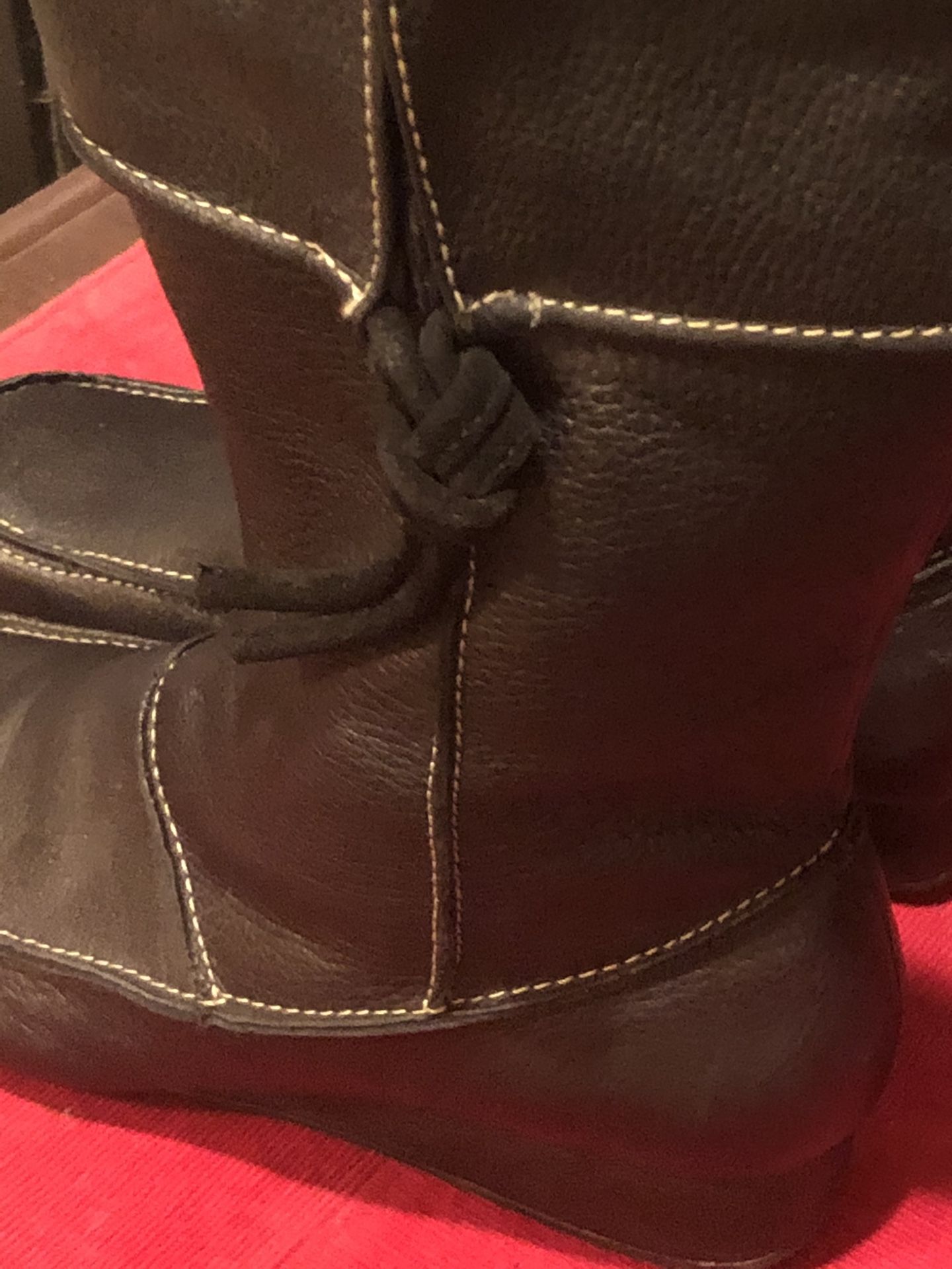 Women’s Bandolino Black Leather Flat Boots