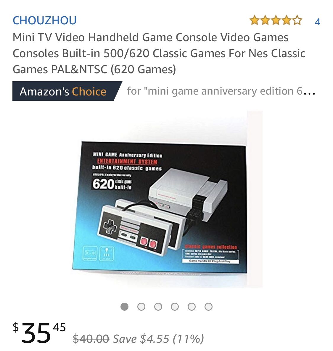 Nintendo” - Mini Game Anniversary Edition Entertainment System (620  Built-In Games) for Sale in West Palm Beach, FL - OfferUp
