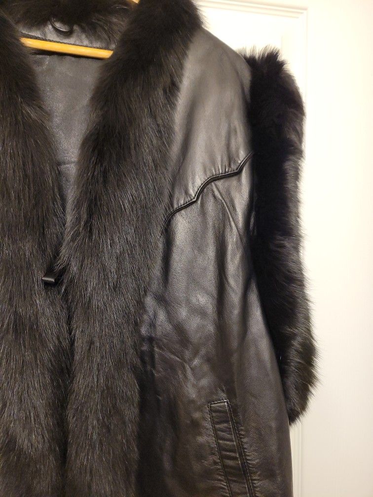 Leather Fur Vest