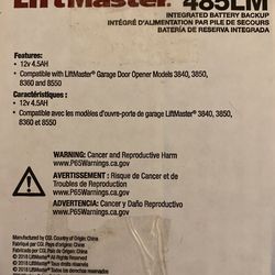 LiftMaster 485LM Integrated Battery Backup  Thumbnail