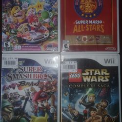 Wii Games With Wii Qnd Controllers And Cords +gamecube Controller Thumbnail