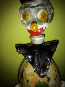 Very Old Antique Glass Clown Thumbnail