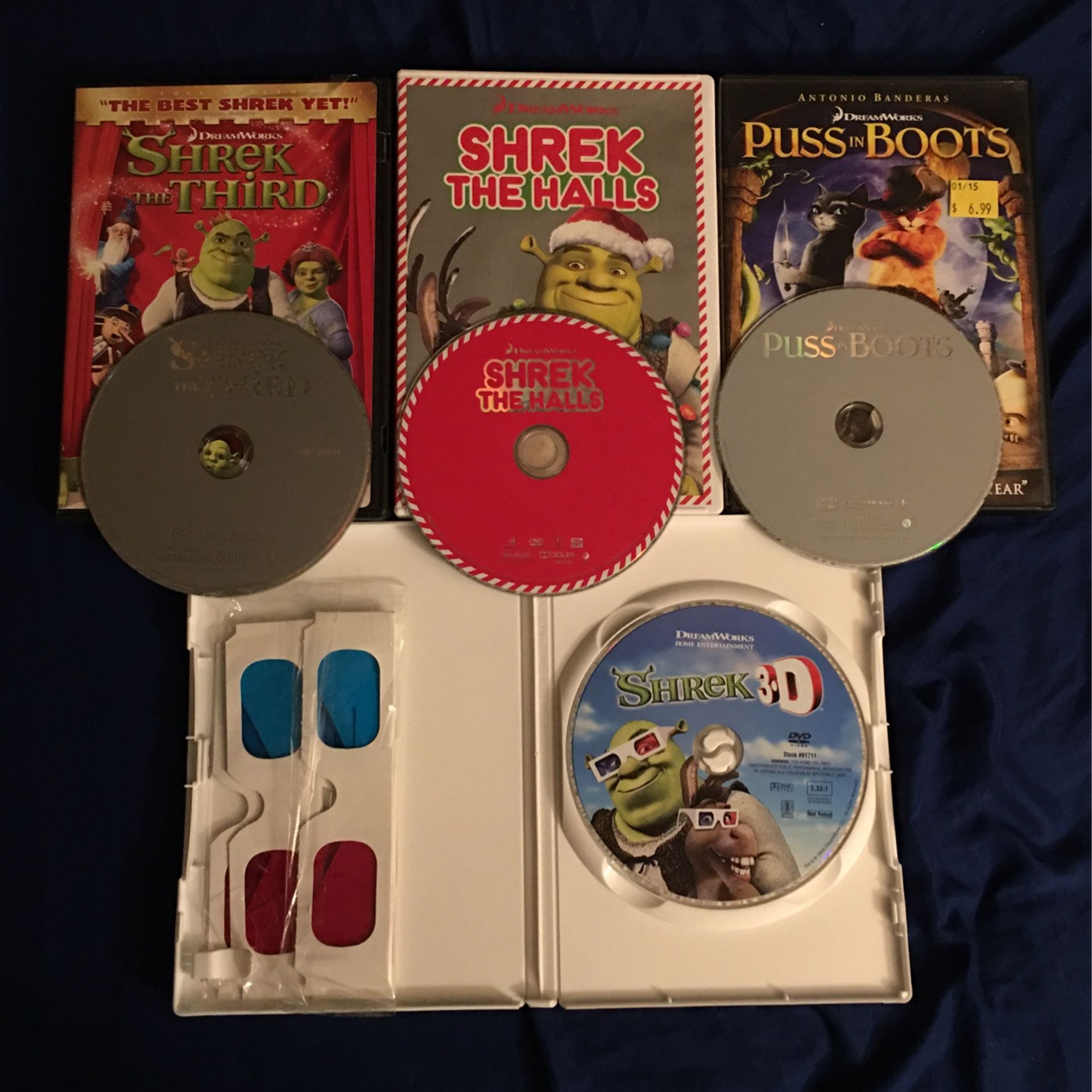 Shrek And Madagascar Complete DVD Sets (Dreamworks)