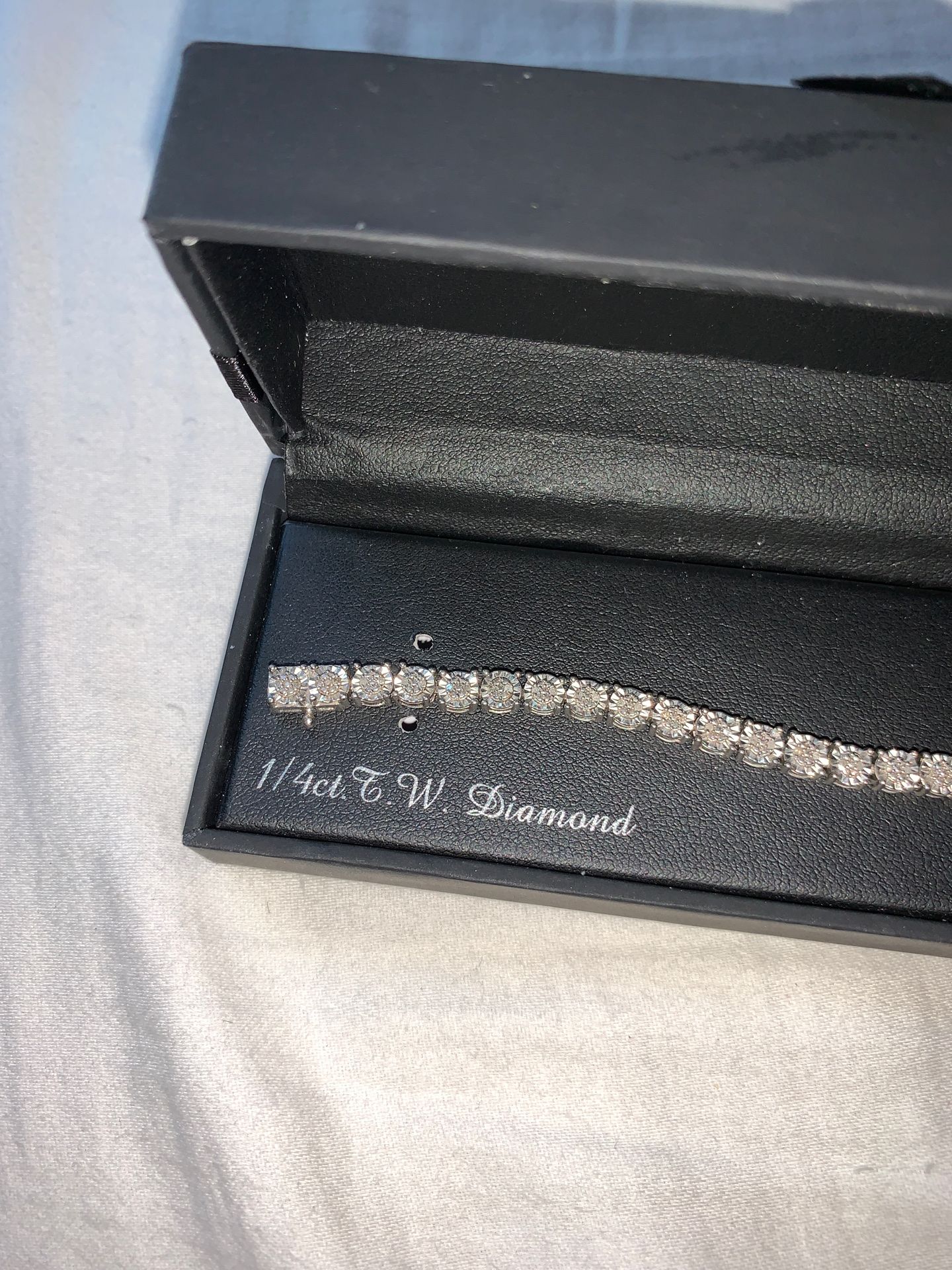 Kohl’s Sterling Sliver 1/4 ct. Diamond Tennis Bracelet