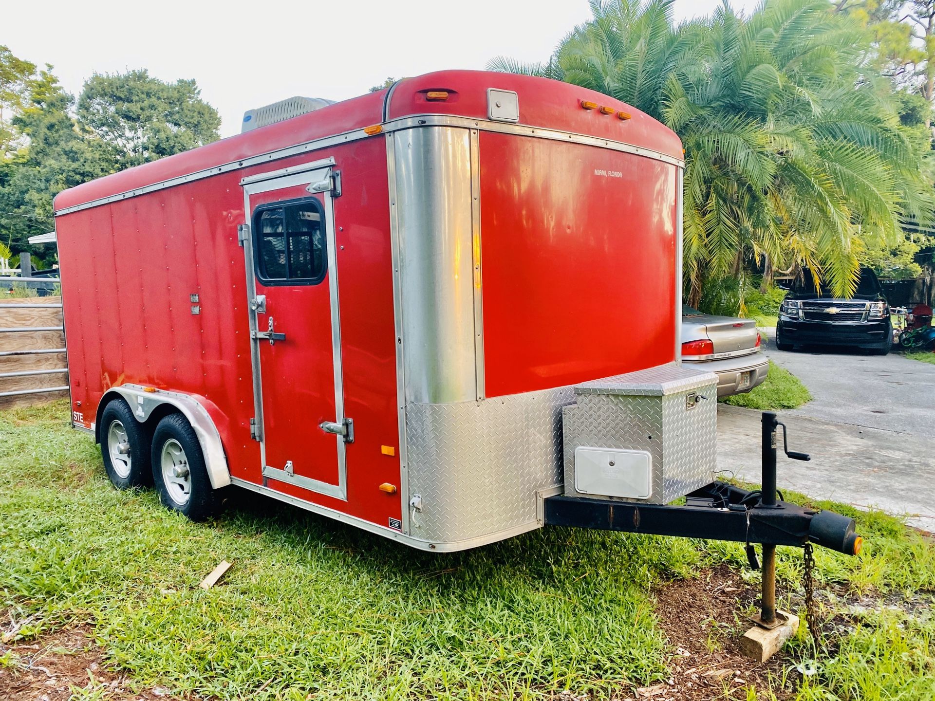 Nice Enclosed Toy Hauler trailer Loaded Title in hand