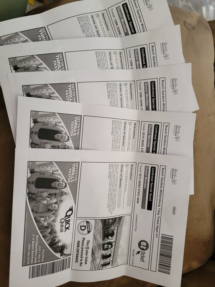 Busch Gardens Tickets