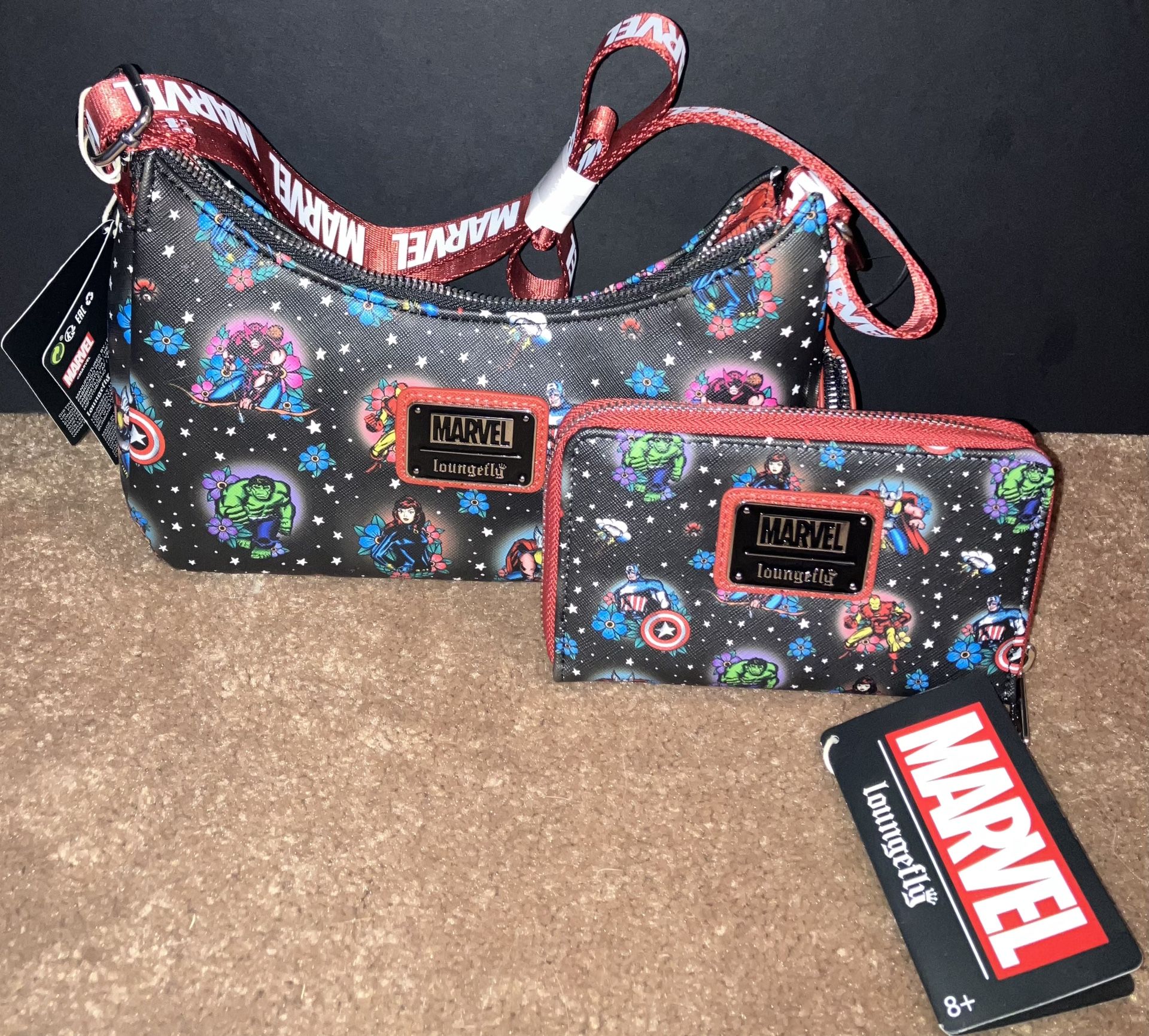 Loungefly Marvel Purse And Wallet