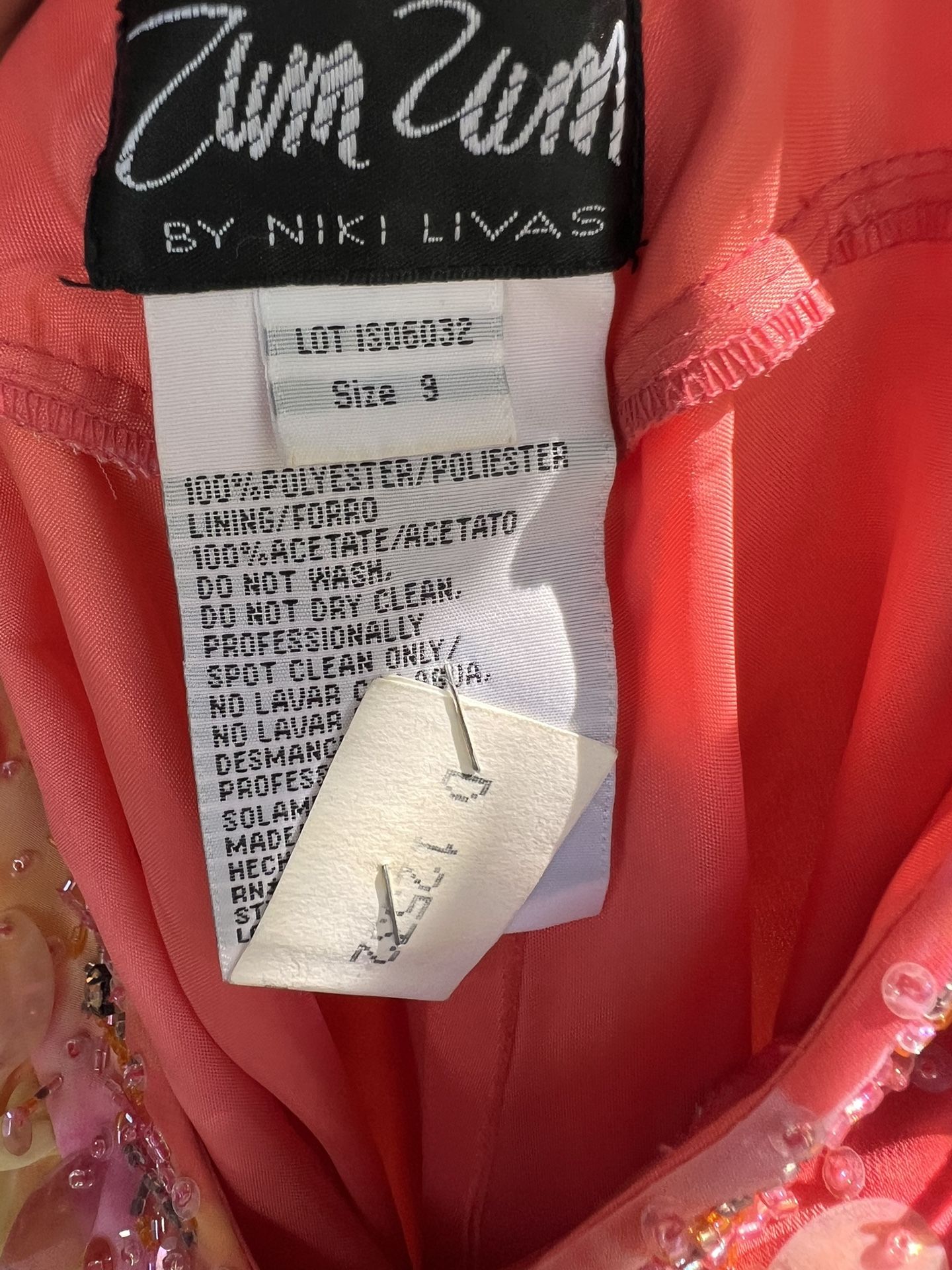 Zum Zum By Niki Lavas Pink And Yellow Dress In Size 9