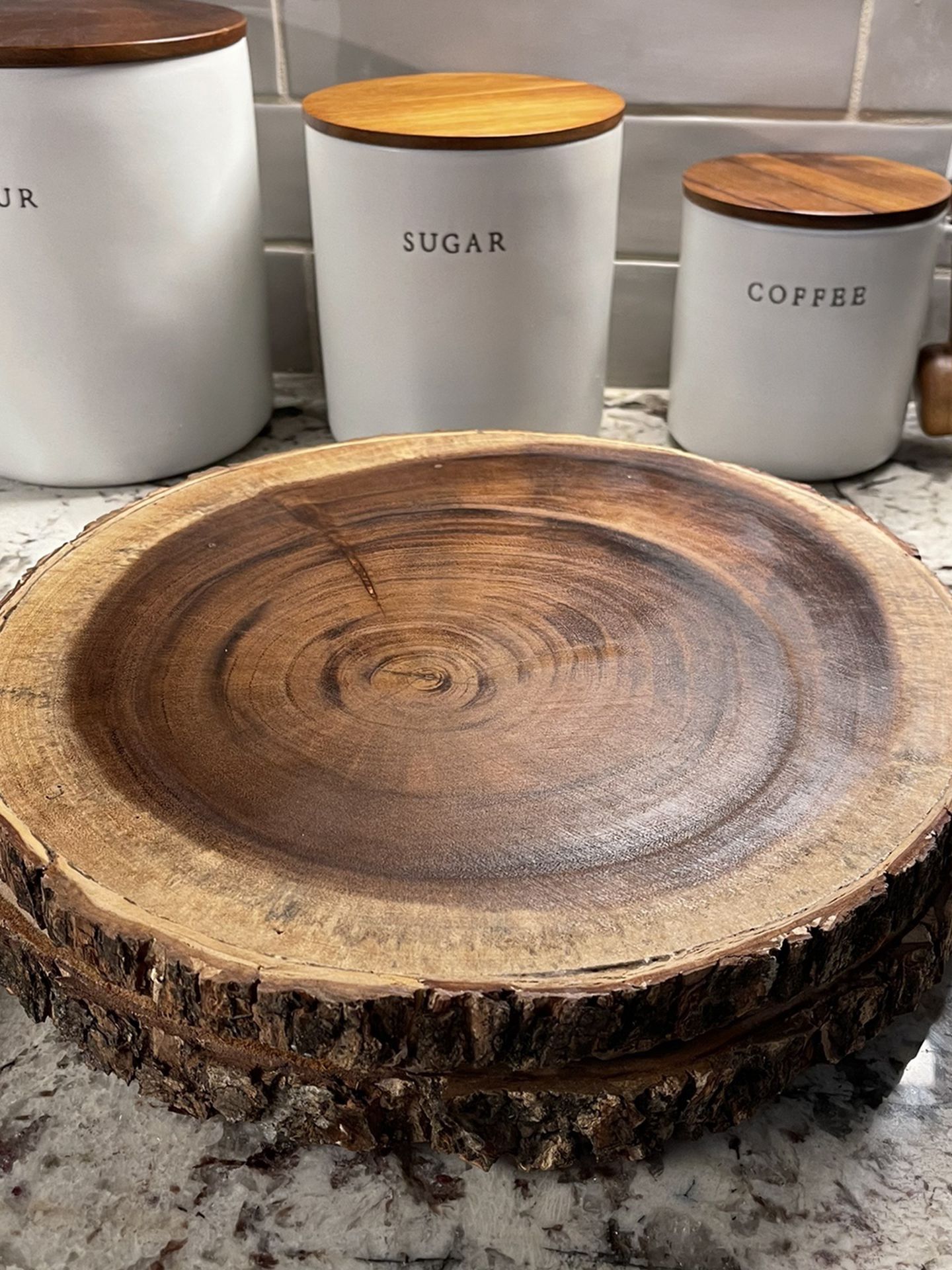 2 13” Inch Wooden Cake Stands For Wedding/baby shower/event