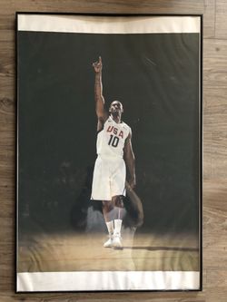 RARE Kobe Bryant USA Canvas with Slam Magazine Thumbnail