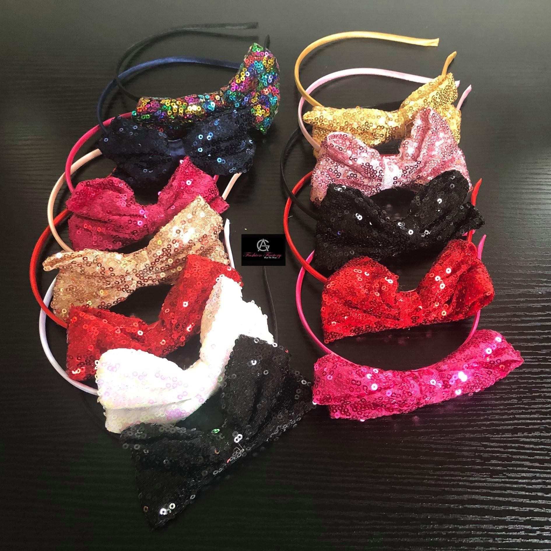Sequin Bow Headband