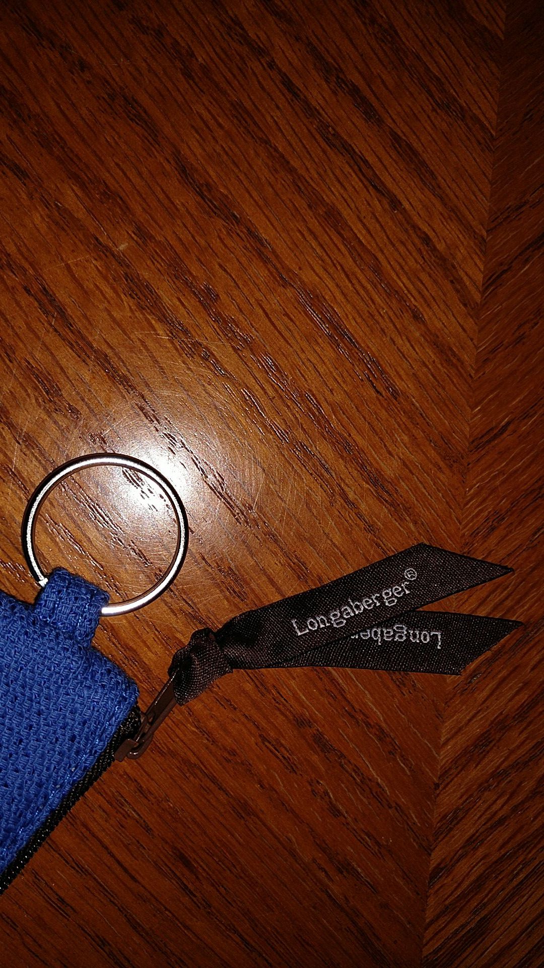 Longaberger key chain change purse.