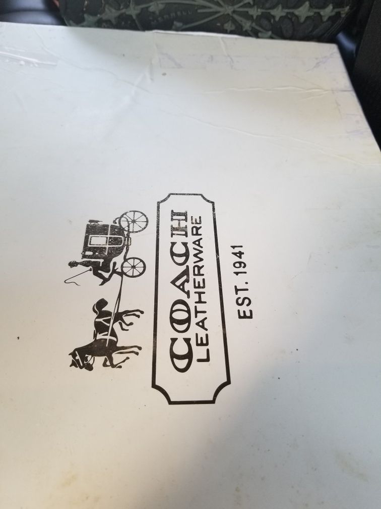 Coach women's leather boots