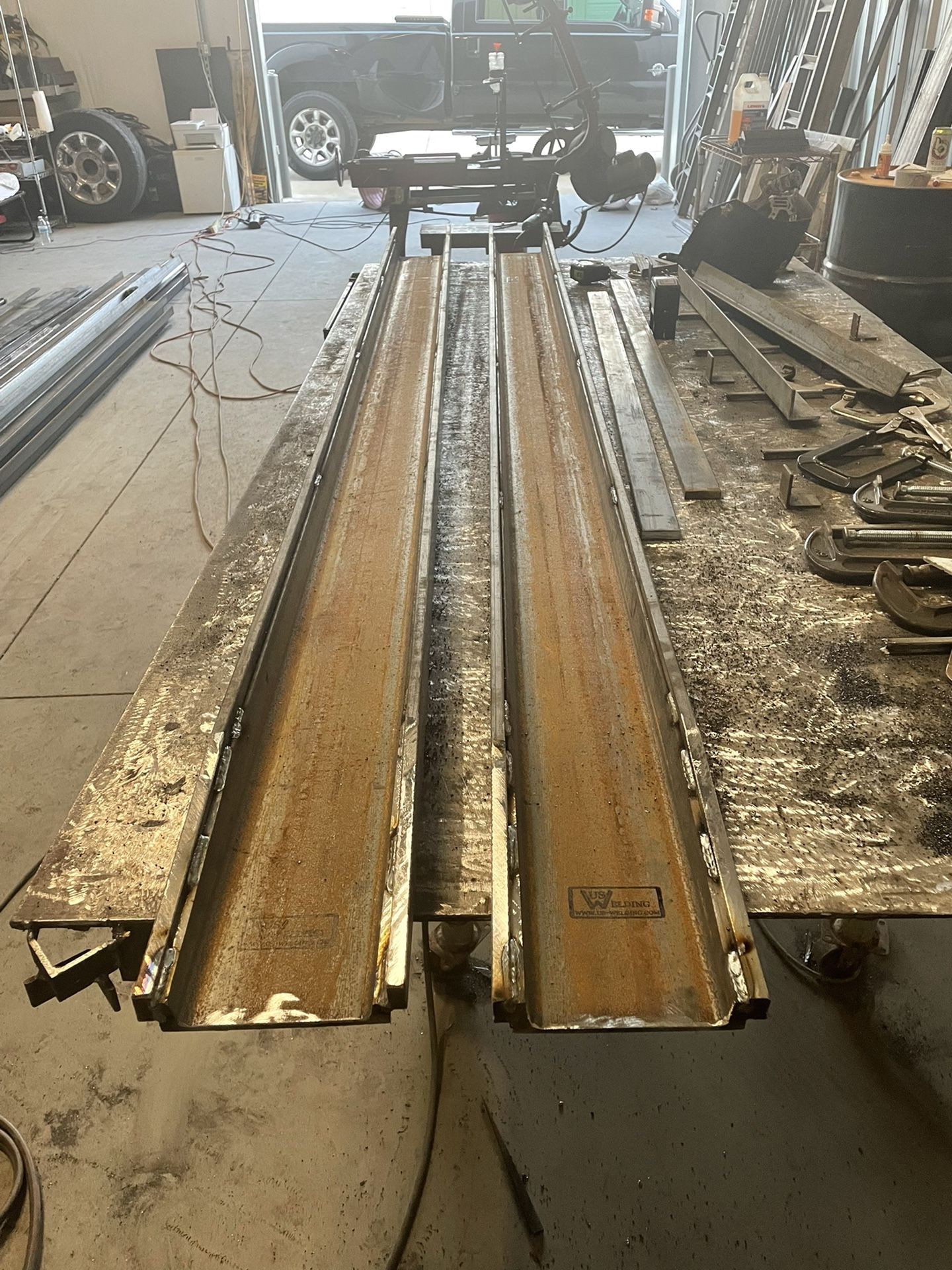Heavy Duty Reinforced Fork Lift Extensions