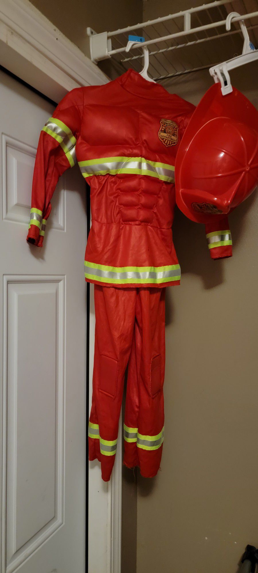 Kids Firefighter Halloween Costume (Fits 4-5 Yr Old)