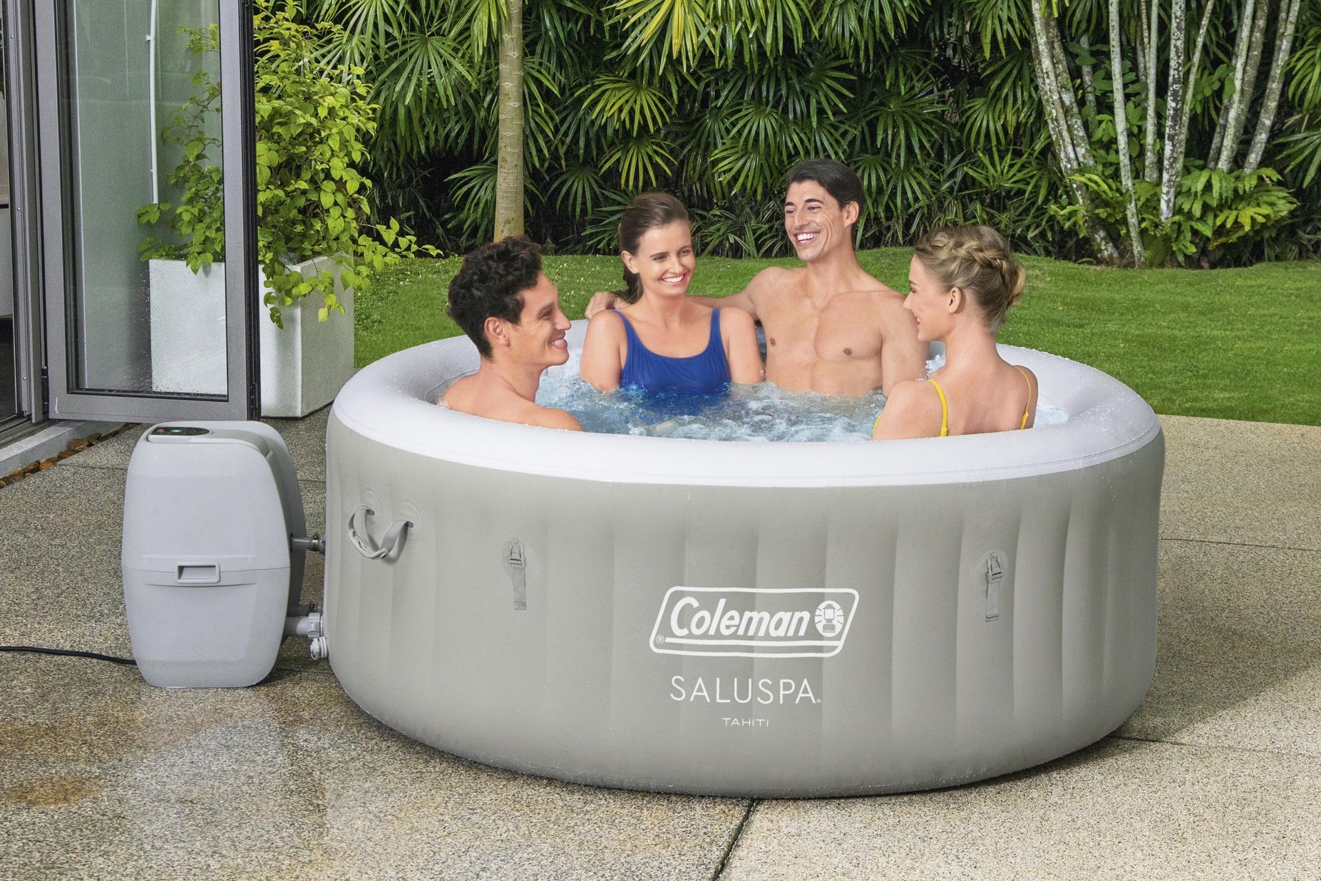 Coleman SaluSpa 71" x 26" Tahiti AirJet Inflatable Hot Tub, 2-4 Person
