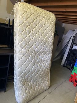 $120- (firm on price)- I have 1 more twin mattress left-just the mattress -(not new so although not in flawless condition yes it is in descent shape)- Thumbnail