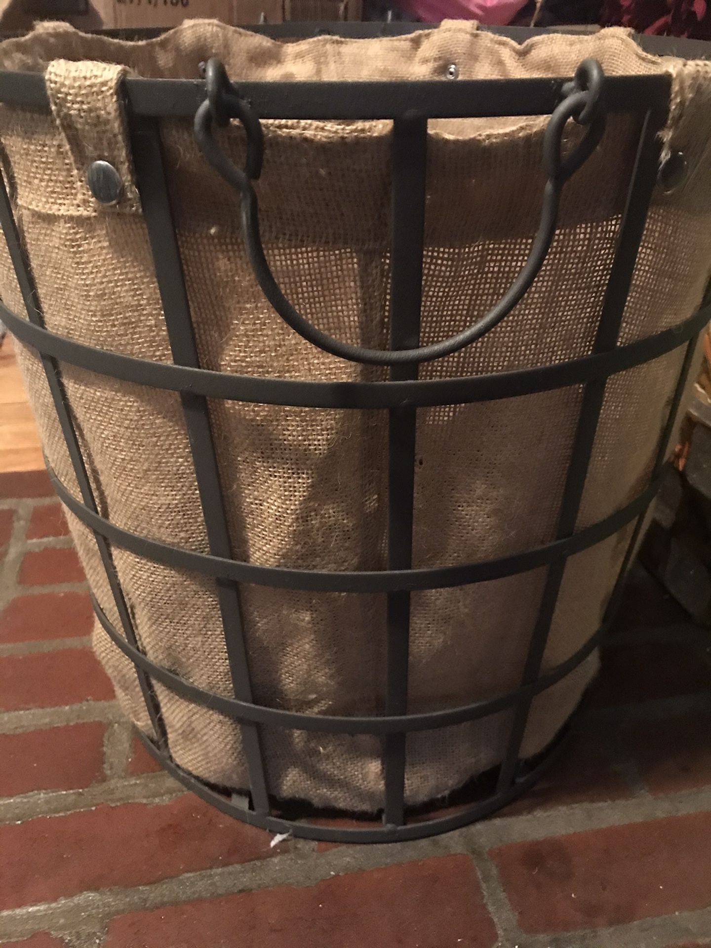 Firewood/Kindle Wood Holder Rustic Decorative Storage Bin