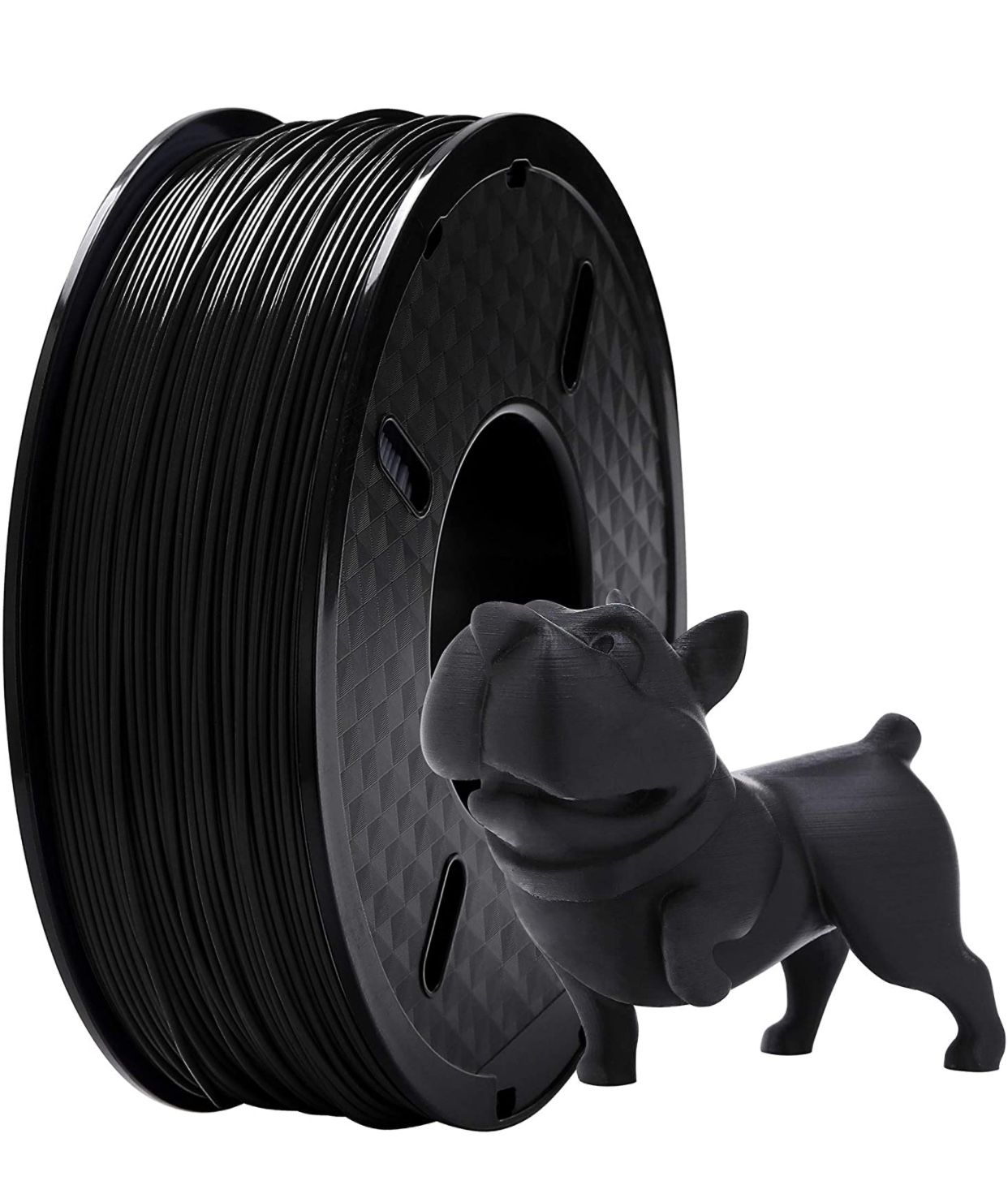 DOYOLLA PLA 3D Printer Printing Filament, 1.75 mm, Dimensional Accuracy +/- 0.02 mm, 1 kg Spool, Fit Most FDM Printer (Black)