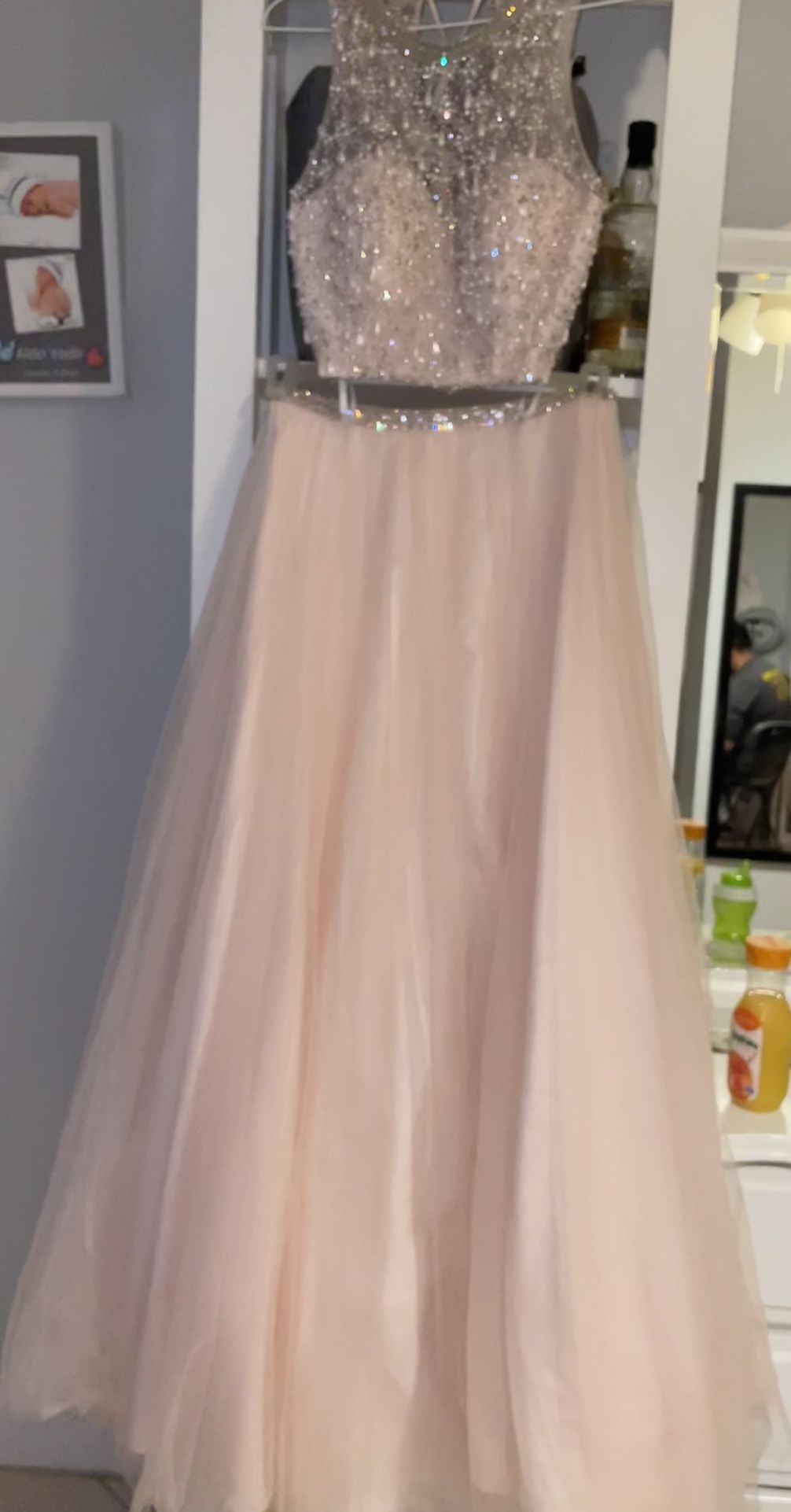 Prom  Dress Beautiful  Size 4  Pink