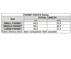 NWT Black Fishnet Stockings Size Medium  Thumbnail