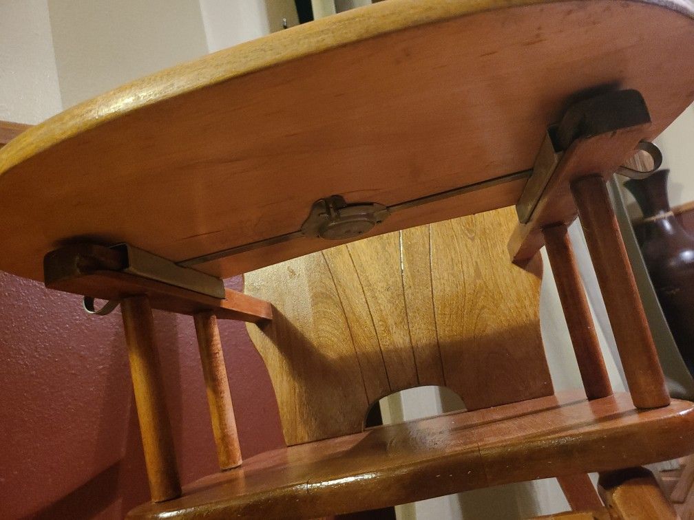 Antique Wood High Chair