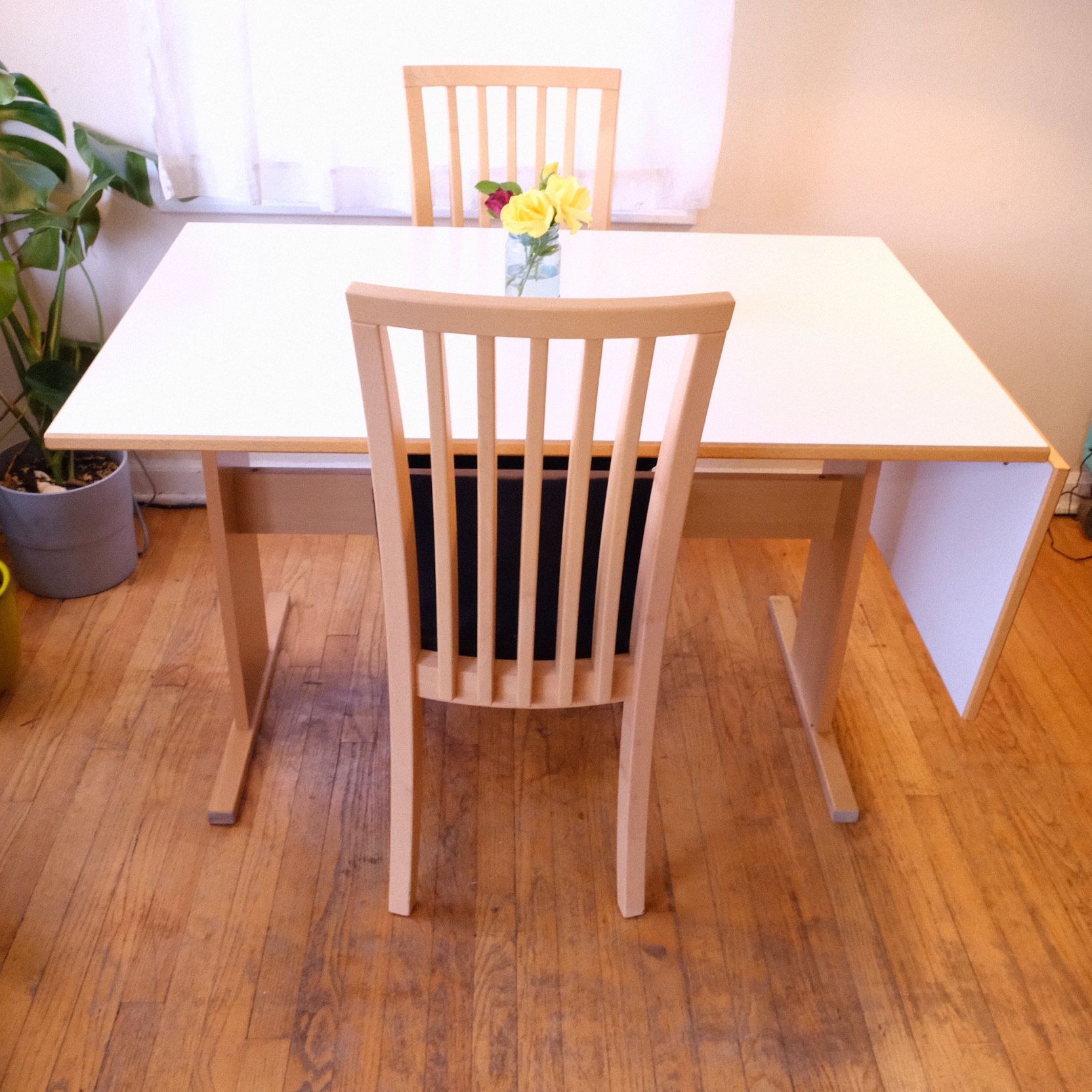 Vintage Gangso Møbler table & 2 matching Skovby chairs